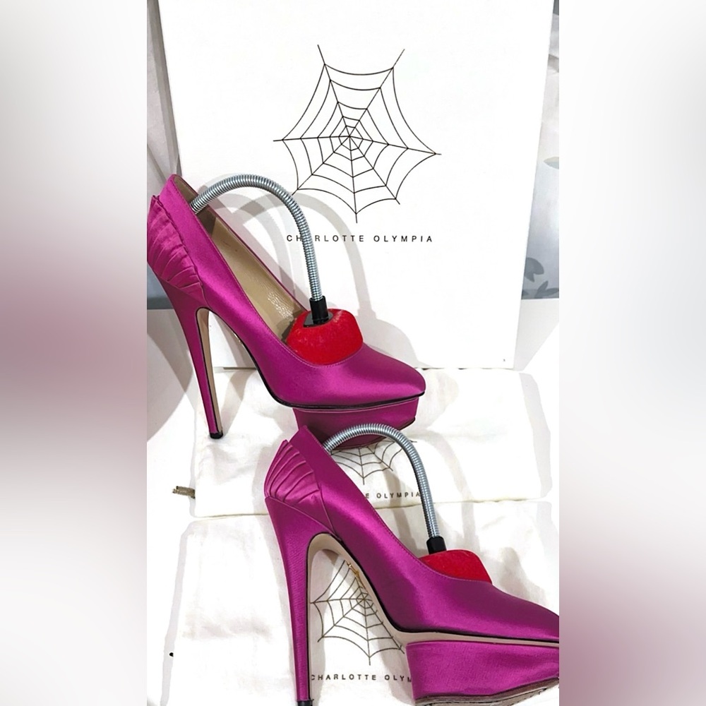 Charlotte Olympia Pink Platform Heels